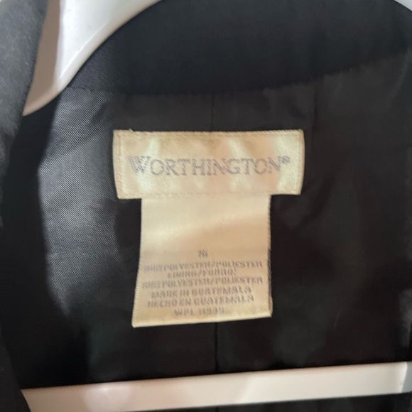 Worthington Black single button Blazer Sz  16 - Picture 3 of 9